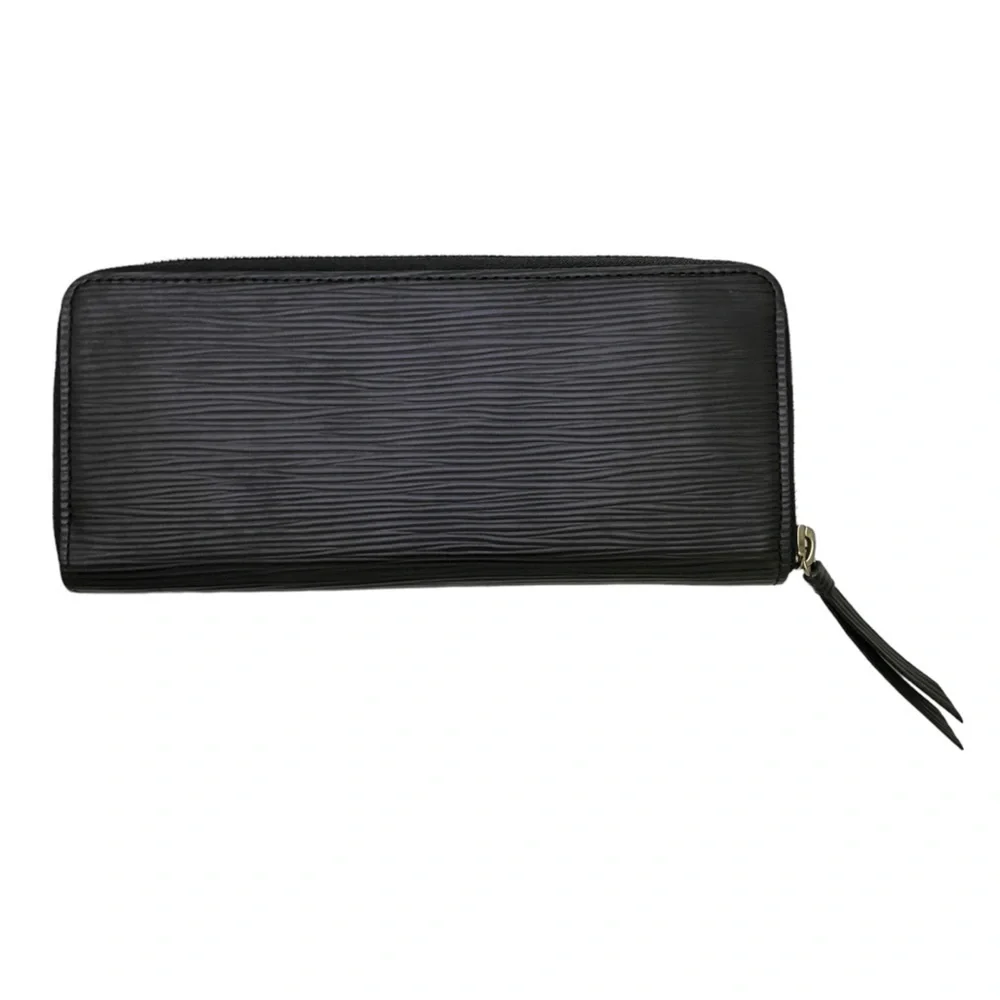 Louis Vuitton Wallet Black Leather
